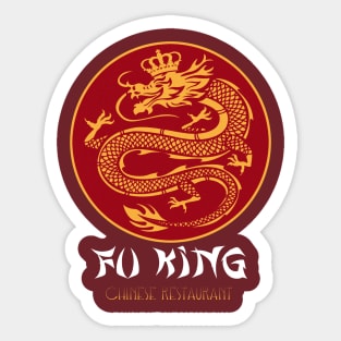 Fu King Chinese restaurant. Sticker